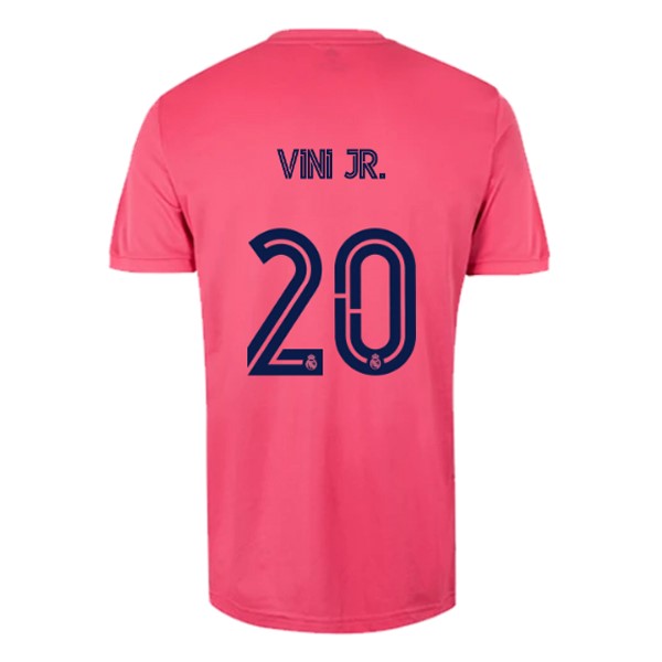 Camiseta Real Madrid Segunda equipo NO.20 Vini Jr. 2020-2021 Rosa